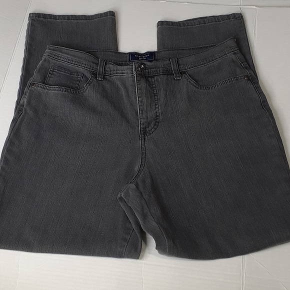 Charter Club 12 Short Classic Straight Gray Jeans - Picture 2 of 16